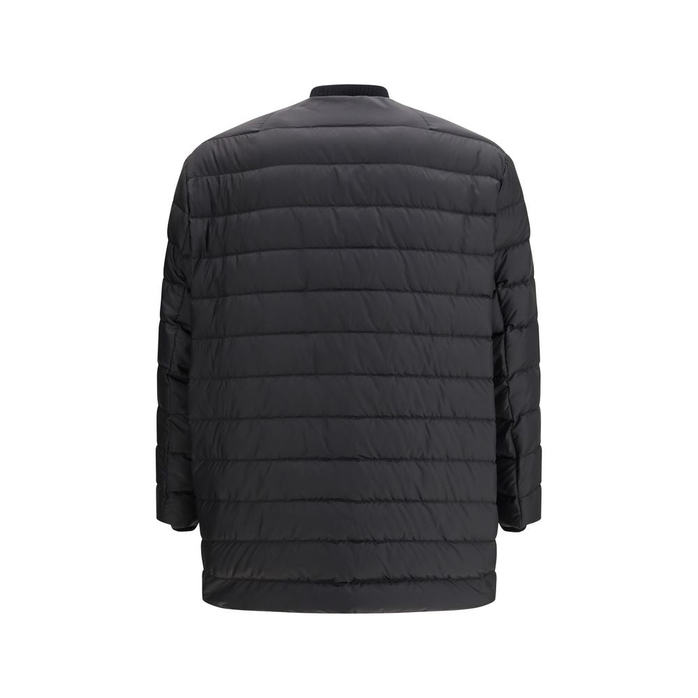 Black Goose Down Coat - ventzia