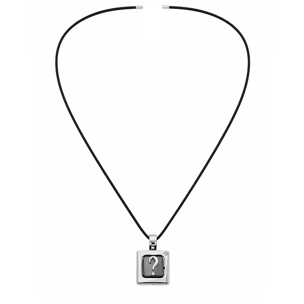 Gray Stainless Steel Necklace - ventzia