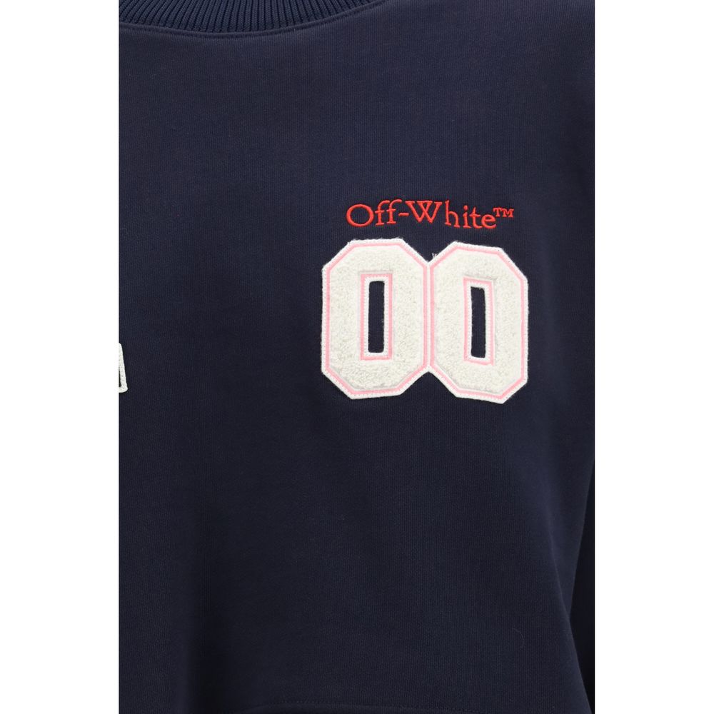 Blue Cotton Sweatshirt - ventzia