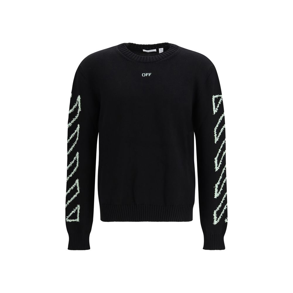 Black Cotton Sweatshirt - ventzia