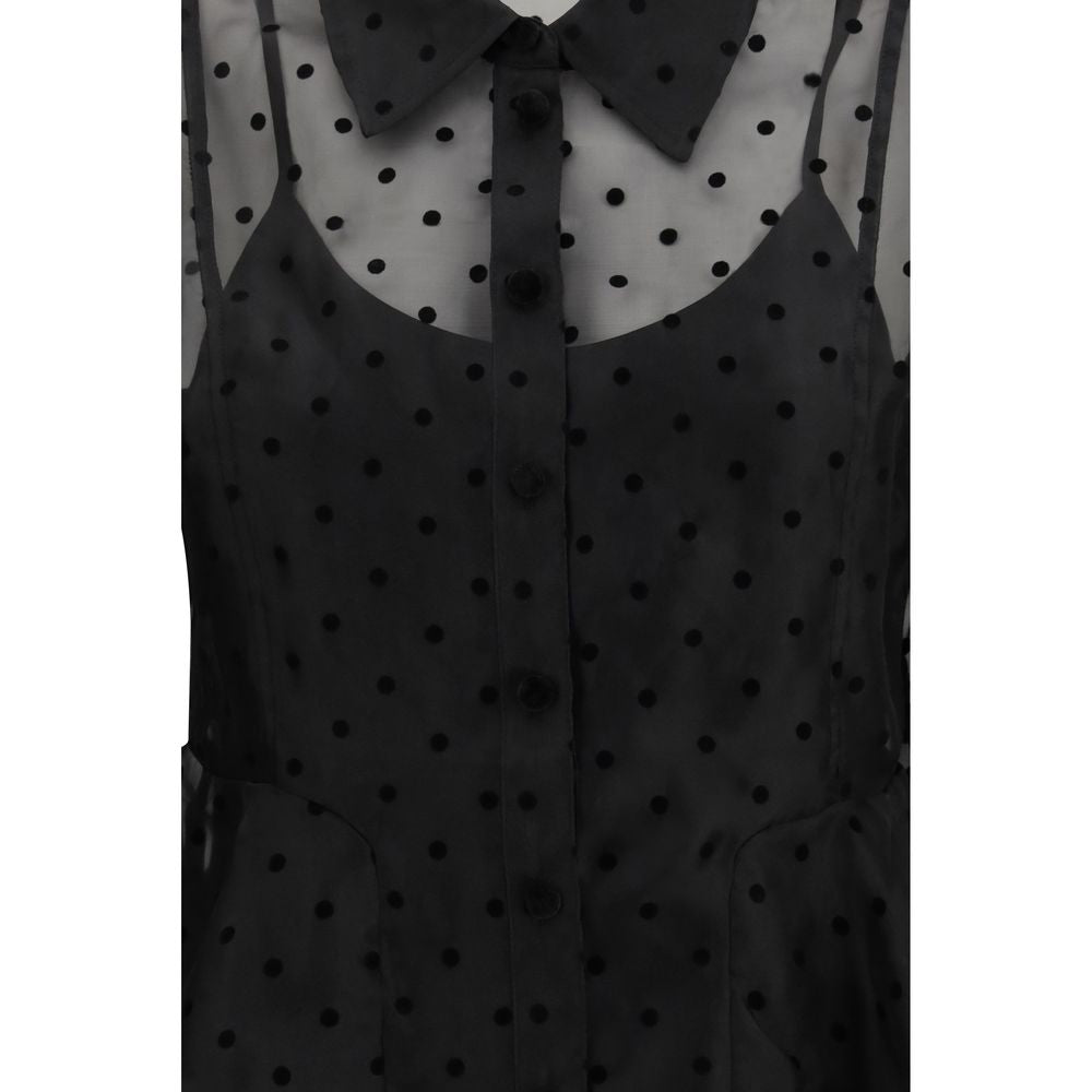 Black Recycled Polyester Pattern Shirt - ventzia