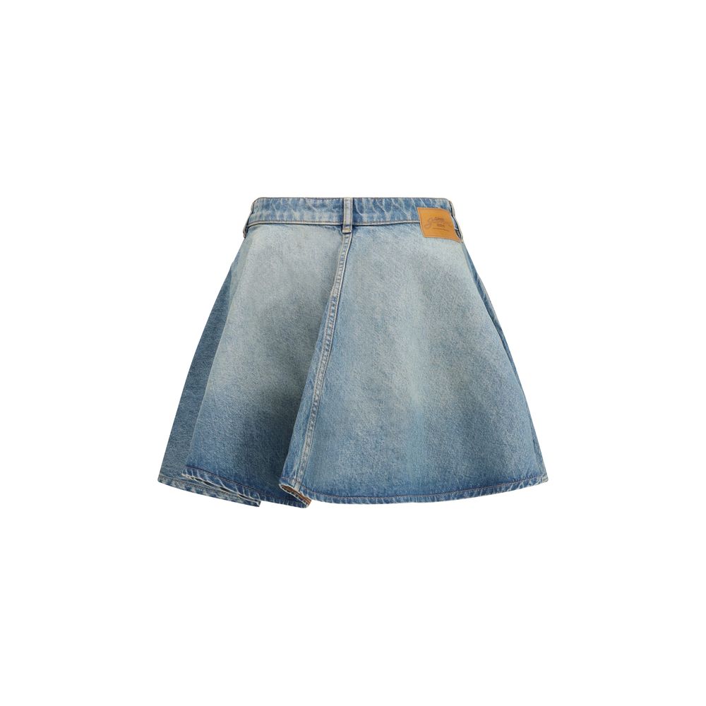 Blue Denim Skirt - ventzia