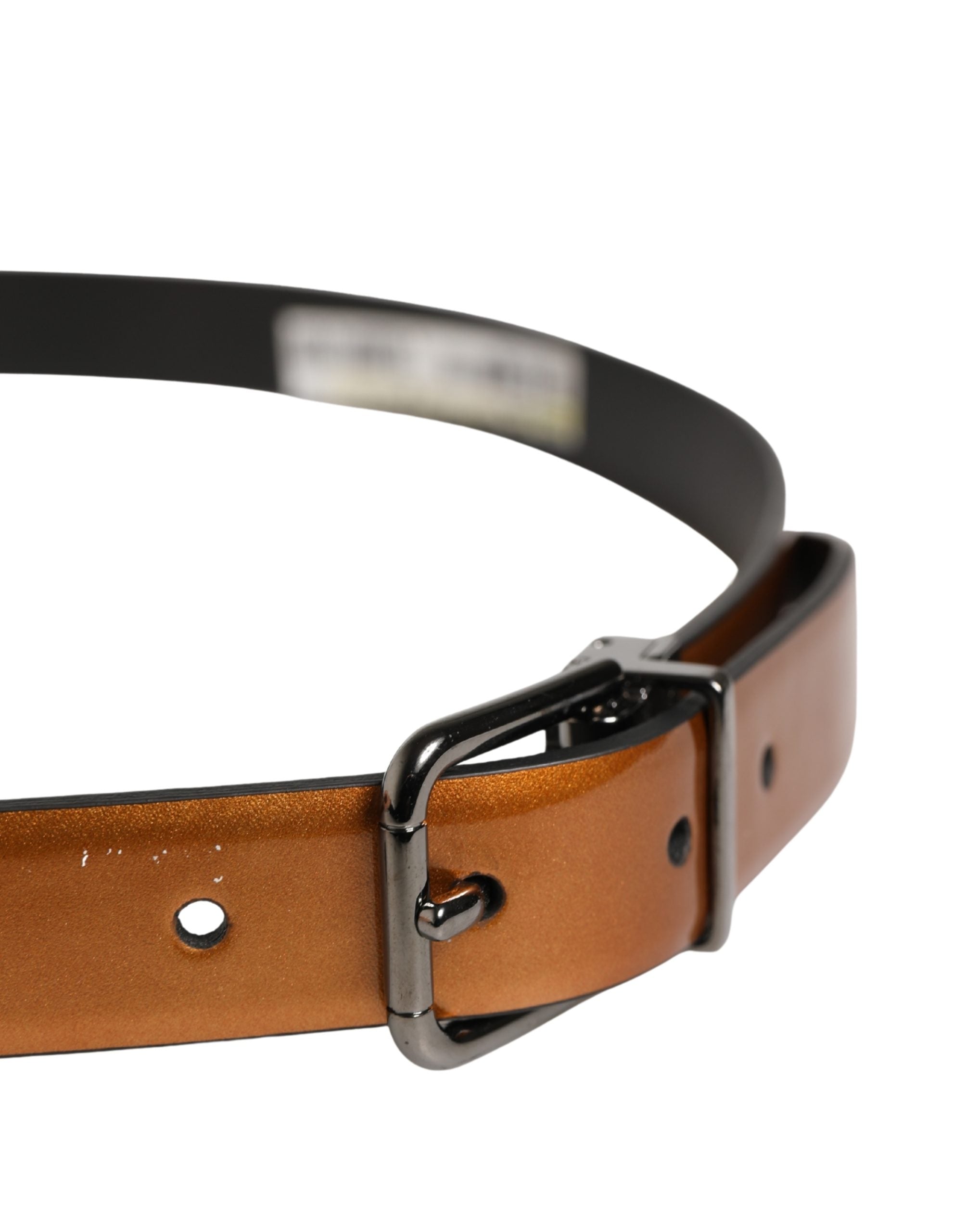 Men Brown Classic Leather Metal Buckle Belt - ventzia