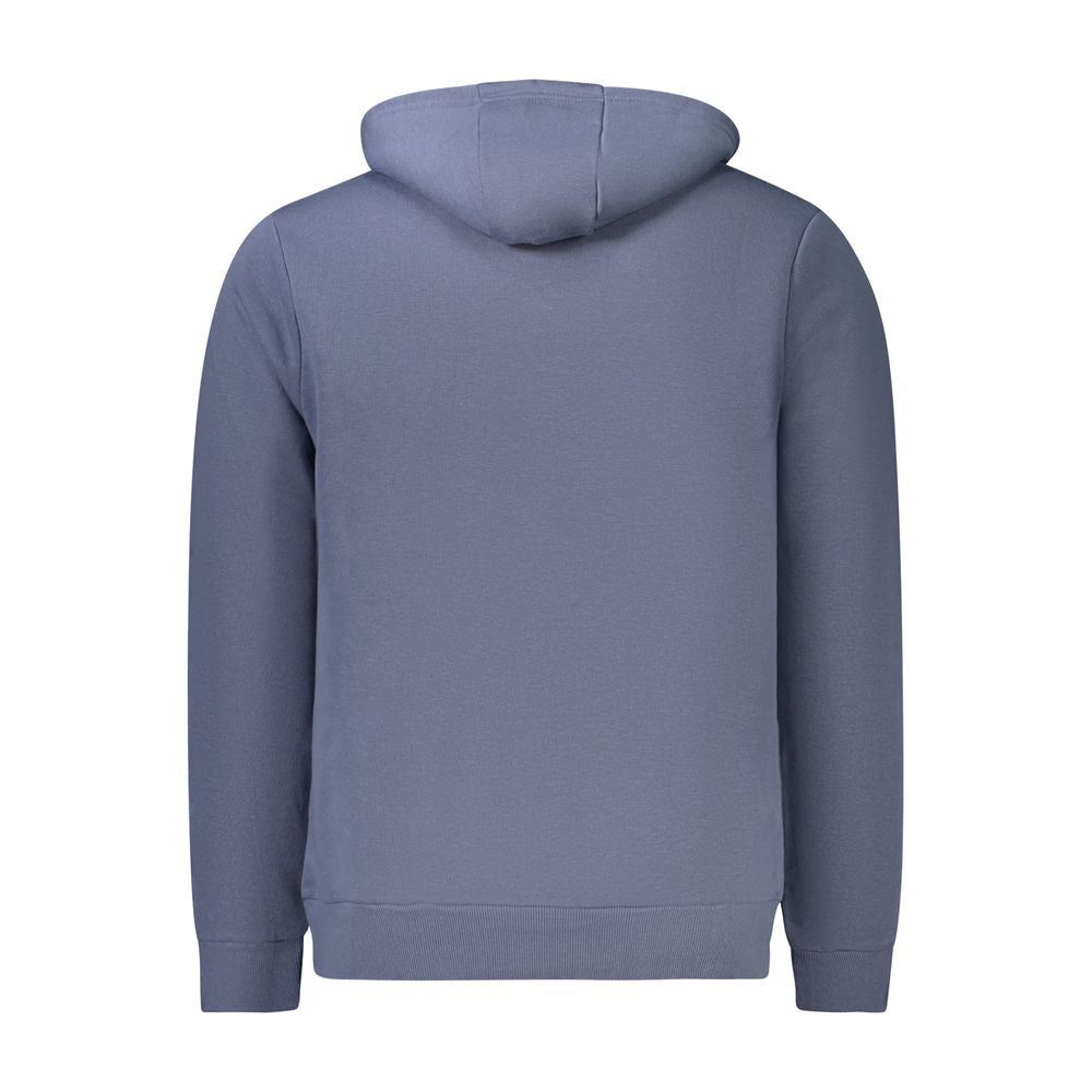 Blue Cotton Men's Hooded Sweater - ventzia