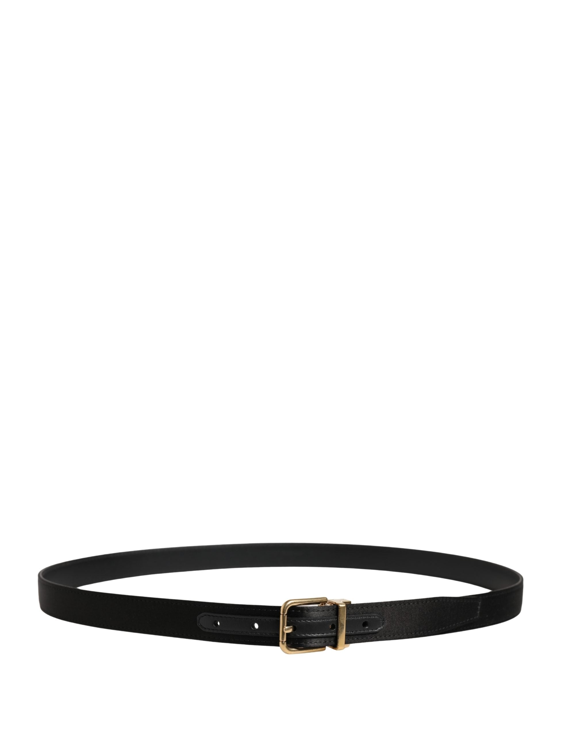 Men Black Classic Viscose Metal Buckle Belt - ventzia