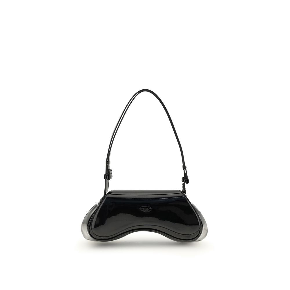 Black Polyethylene Shoulder Bag - ventzia