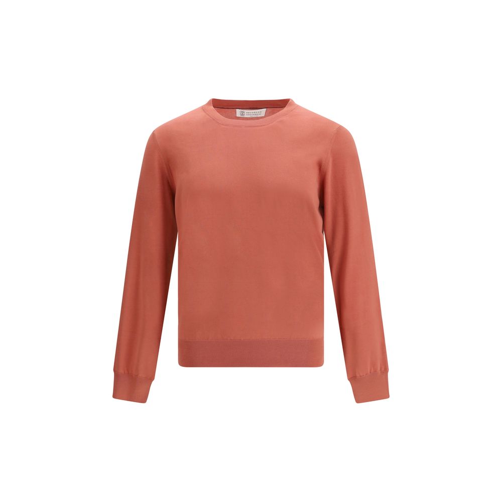 Orange Cotton Sweatshirt - ventzia