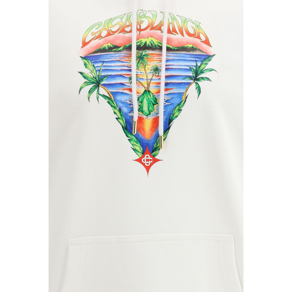 White Cotton Sweatshirt - ventzia