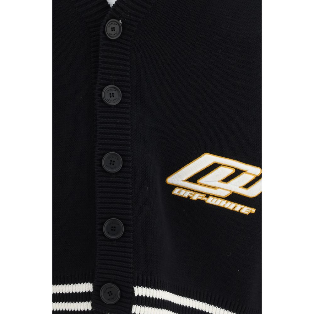 Black Cotton Cardigan - ventzia