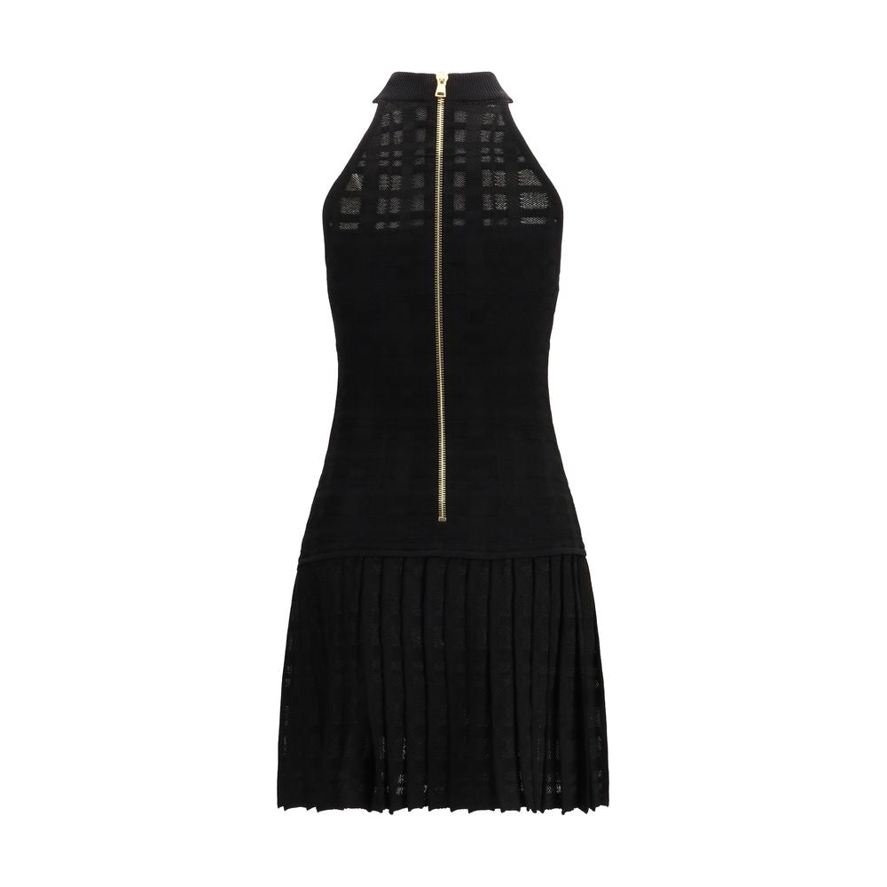 Black Viscose Cocktail Dress - ventzia