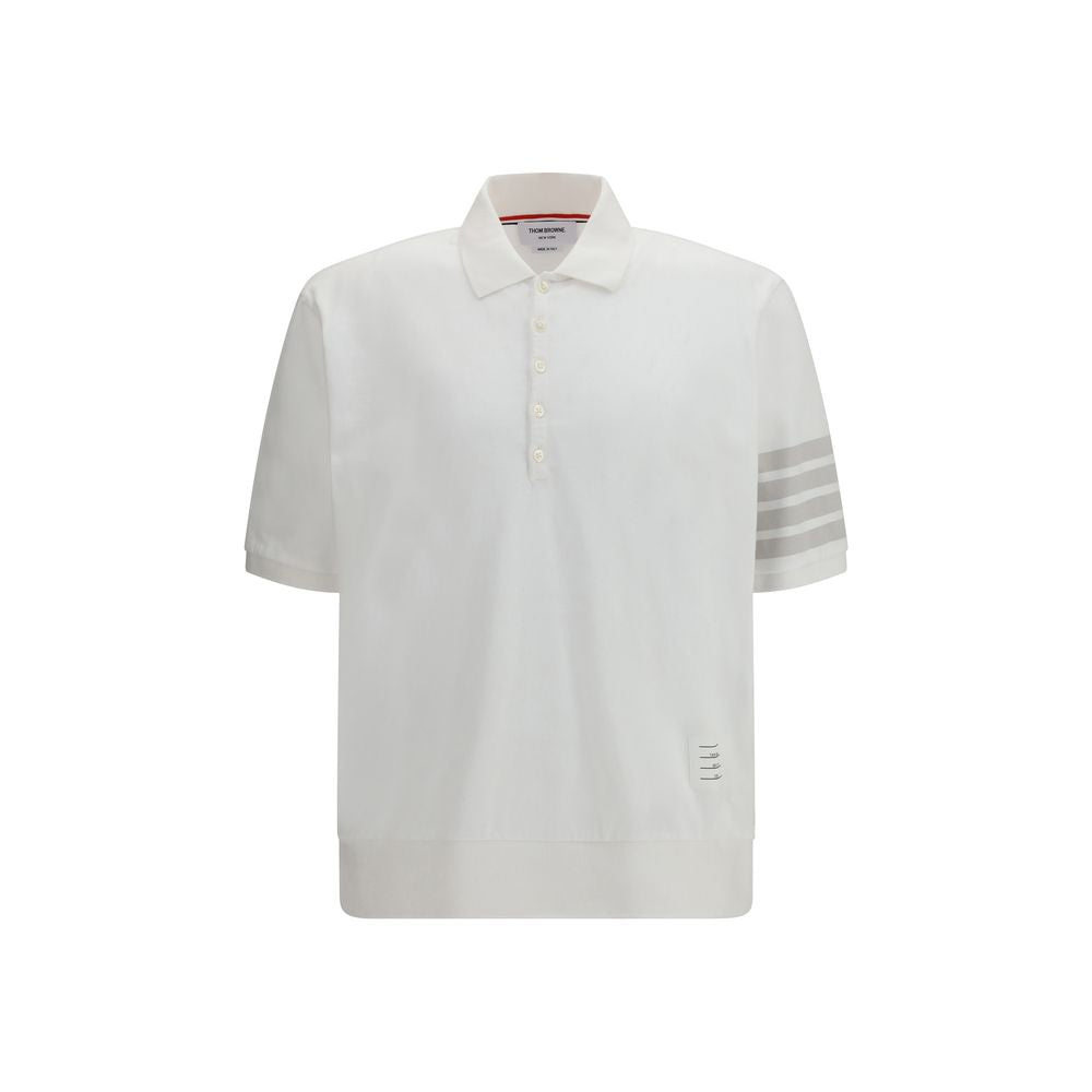 White Cotton Polo Shirt - ventzia