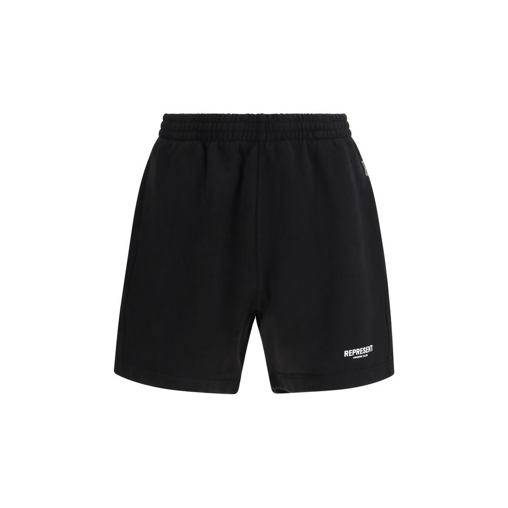 Black Cotton Bermuda Shorts - ventzia