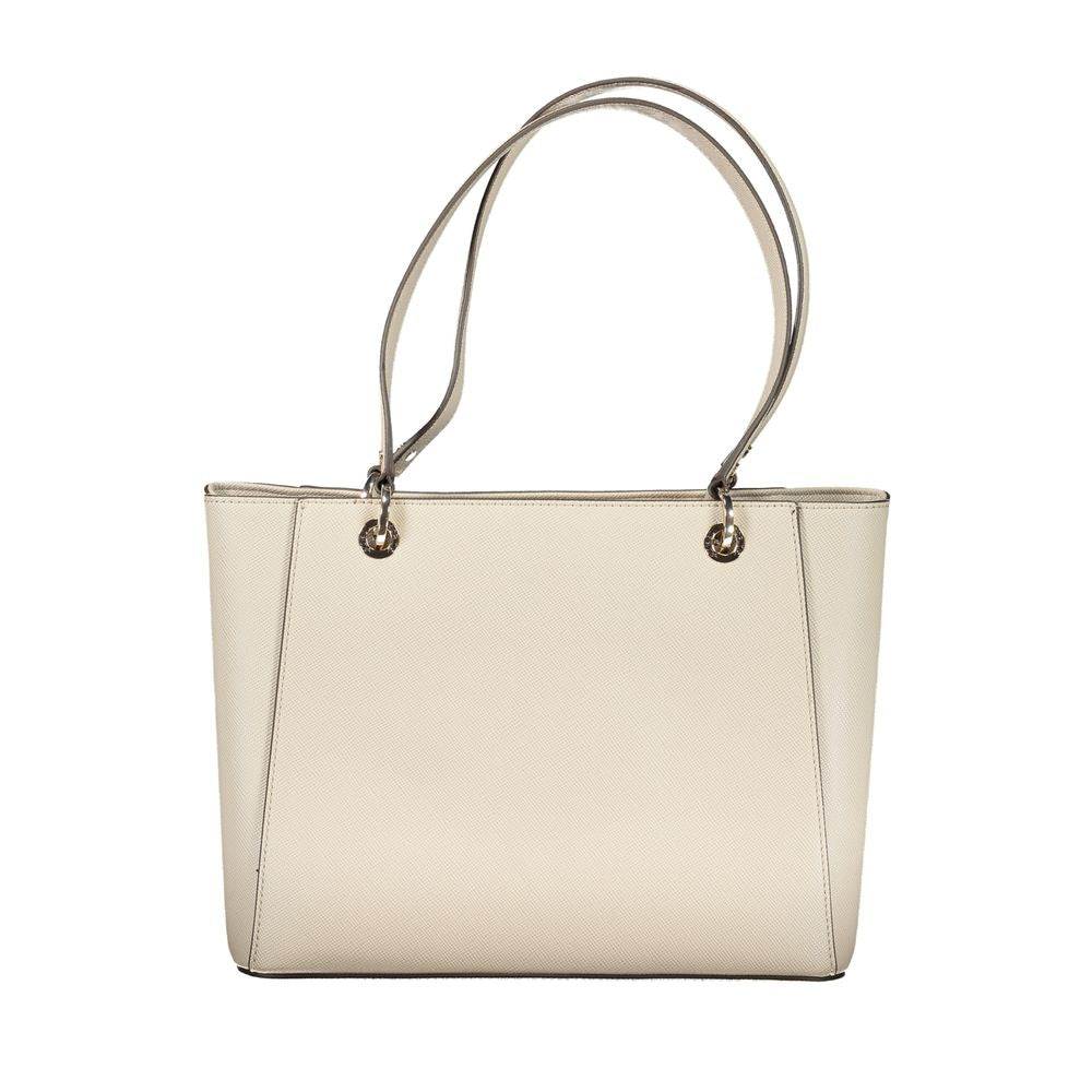 Beige Poliuretano Women Handbag - ventzia