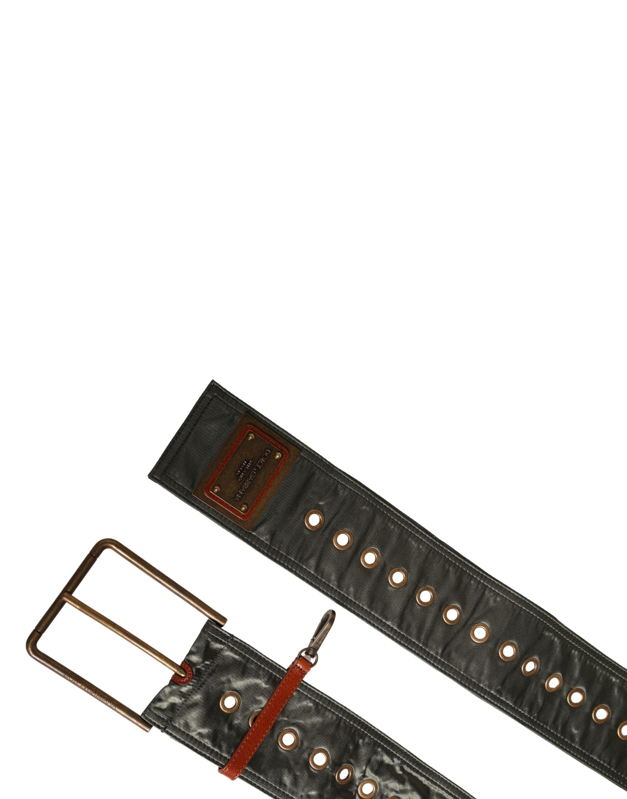 Men Black Wide Leather DG Metal Buckle Belt - ventzia