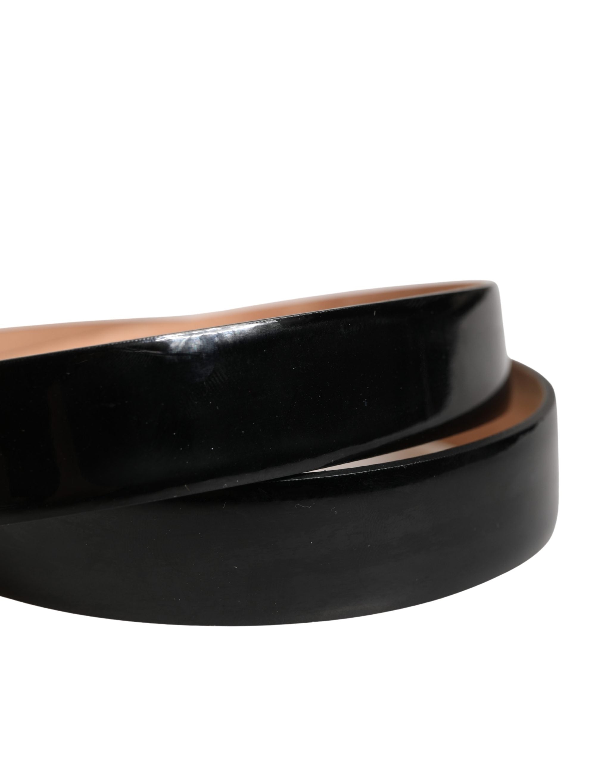 Men Black Classic Leather Metal Buckle Belt - ventzia