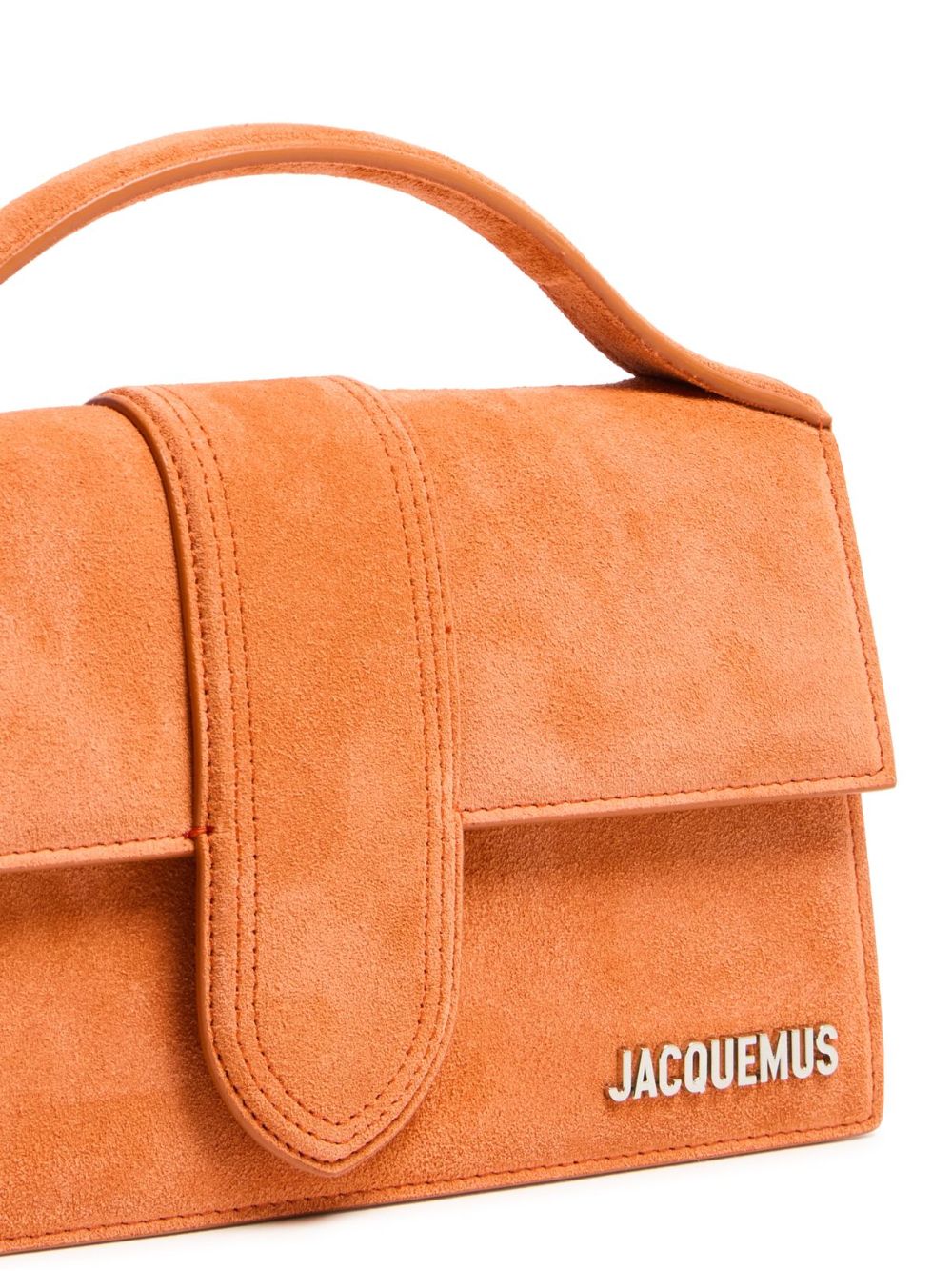 Terracotta Leather Le Grand Bambino Handbag - ventzia