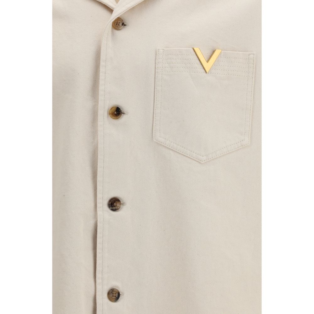 Beige Denim Shirt - ventzia