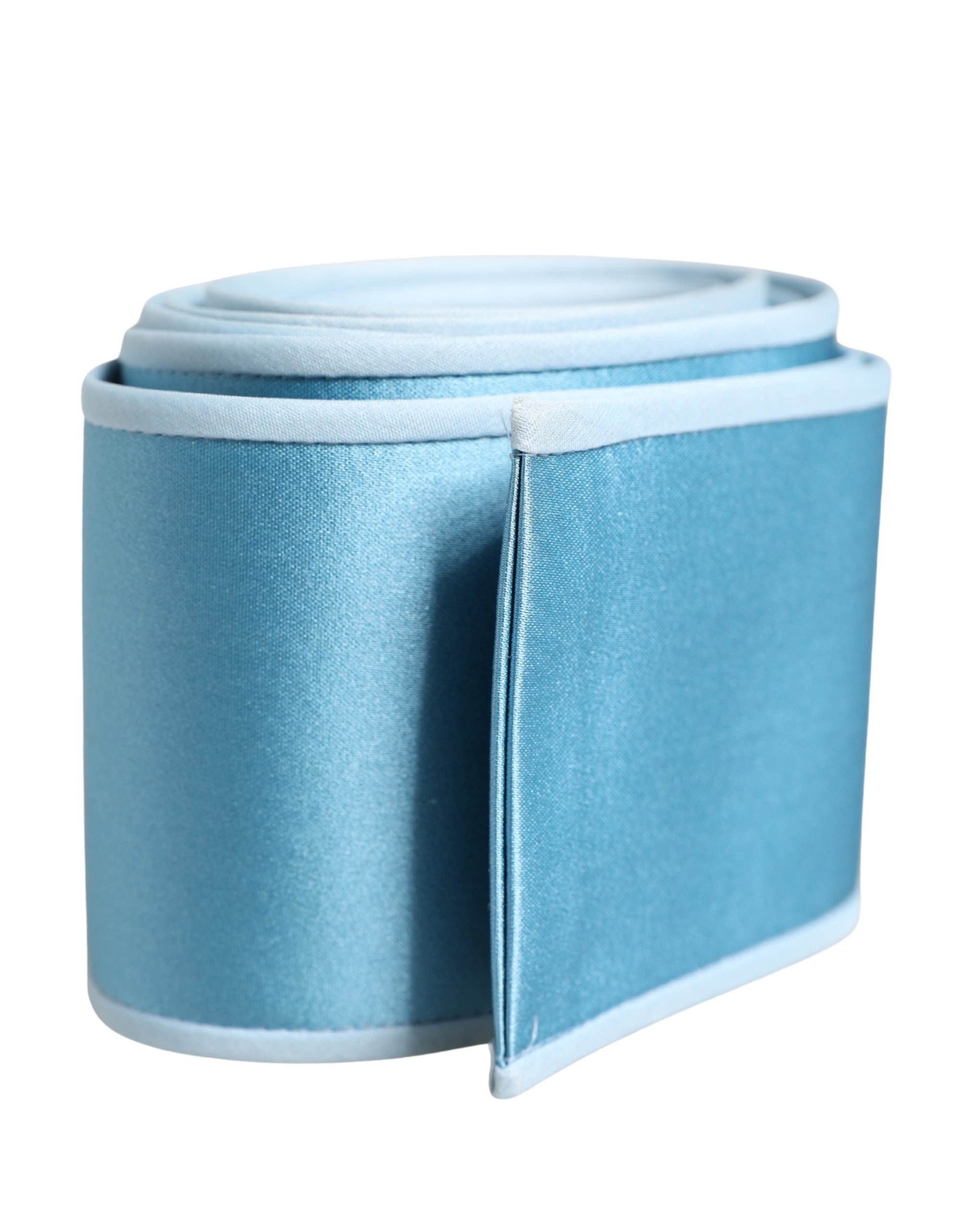 Light Blue Silk Satin Waist Women Cintura Belt - ventzia