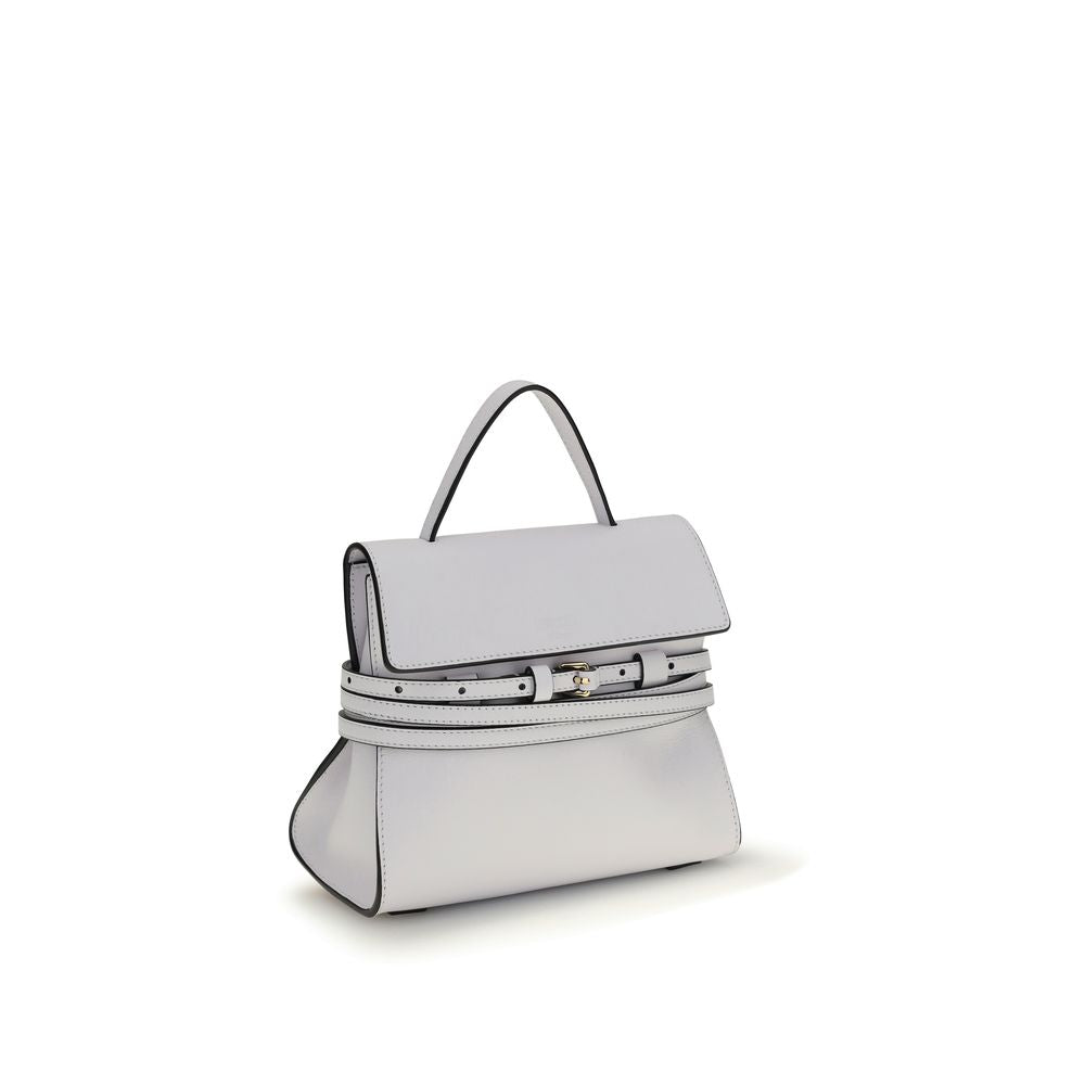 White Calf Leather Bos Taurus Handbag - ventzia