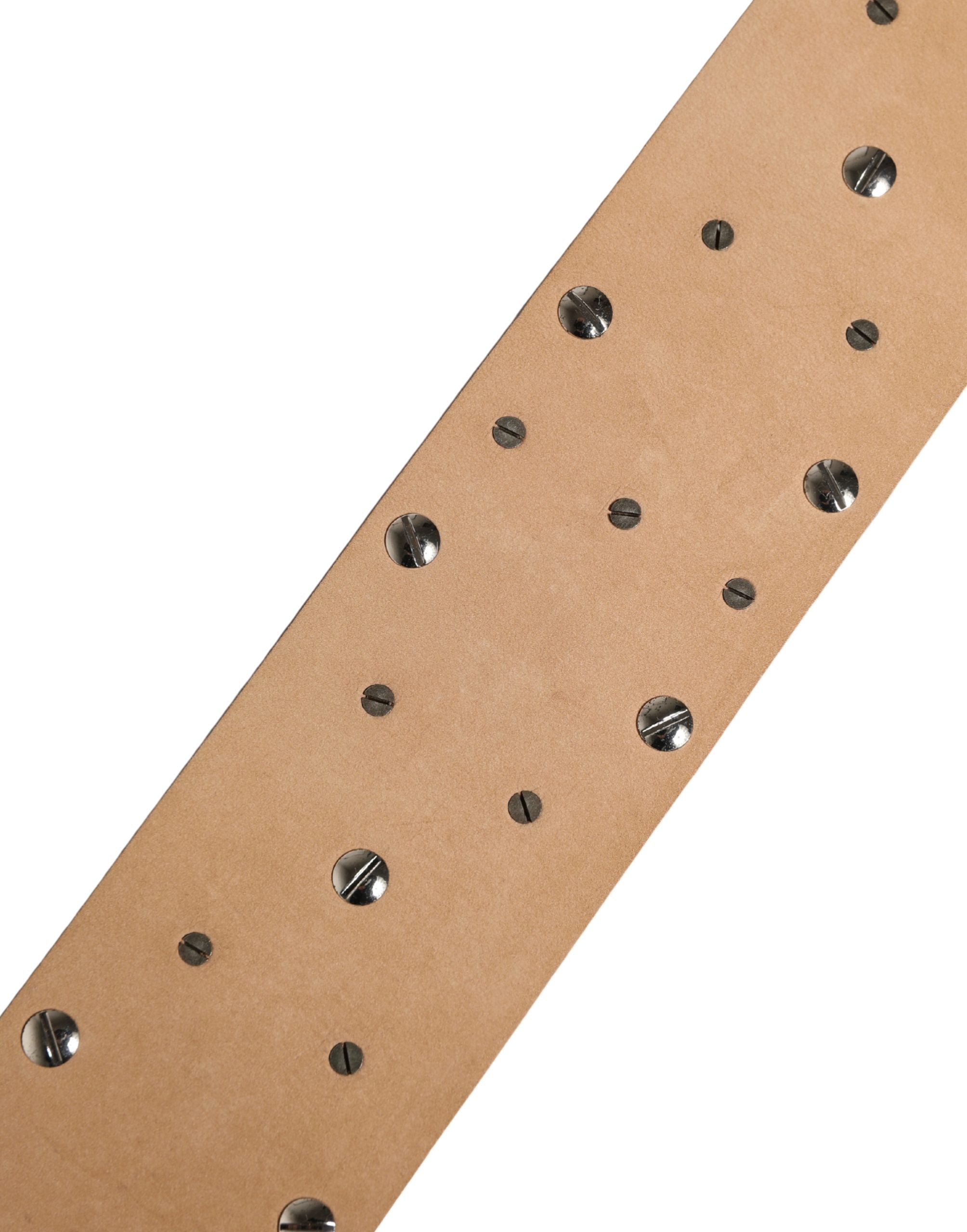 Silver Leather Crystal Metal Buckle Belt - ventzia