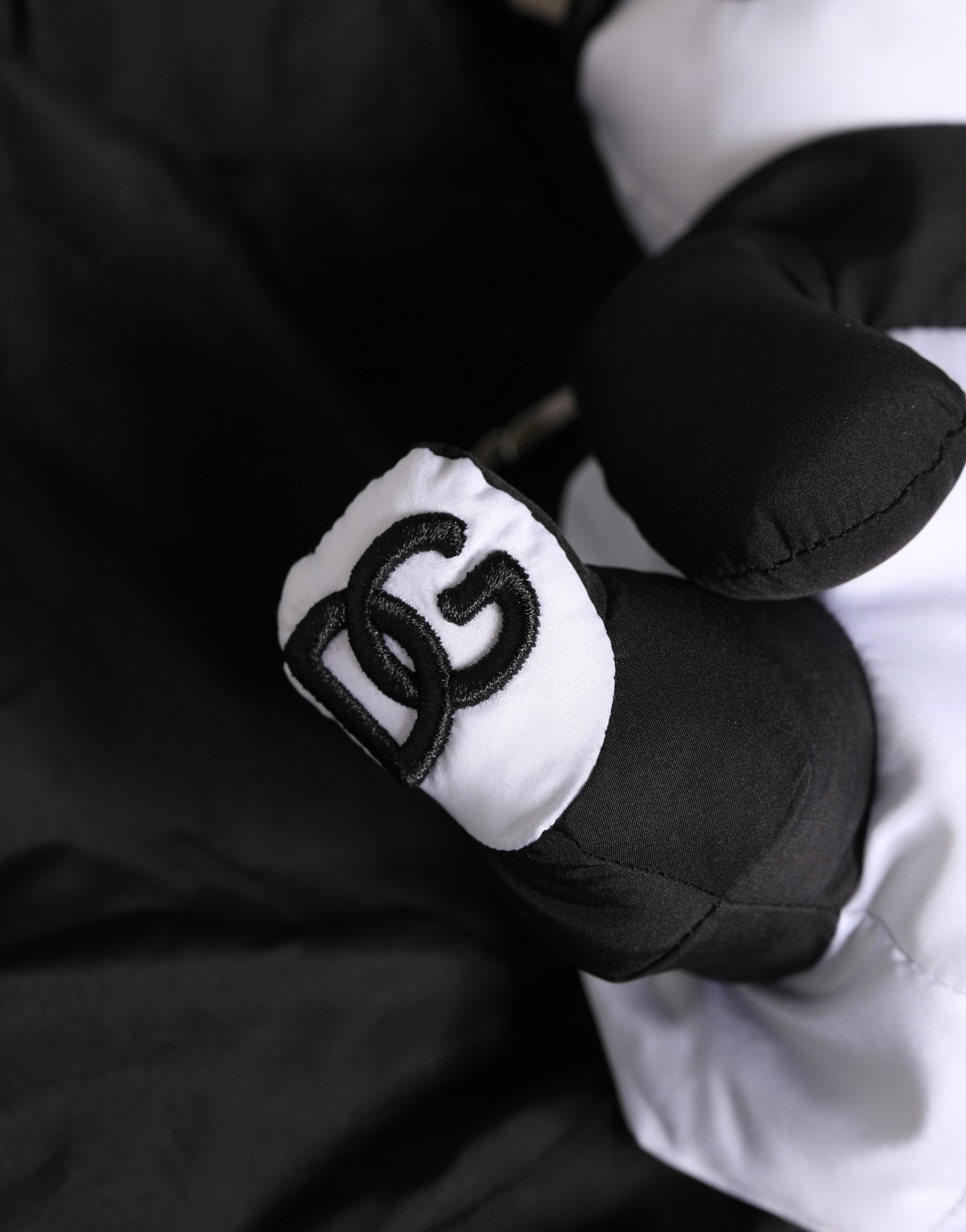 Men Black Polyester Panda Stuffed Ecobag Bag - ventzia