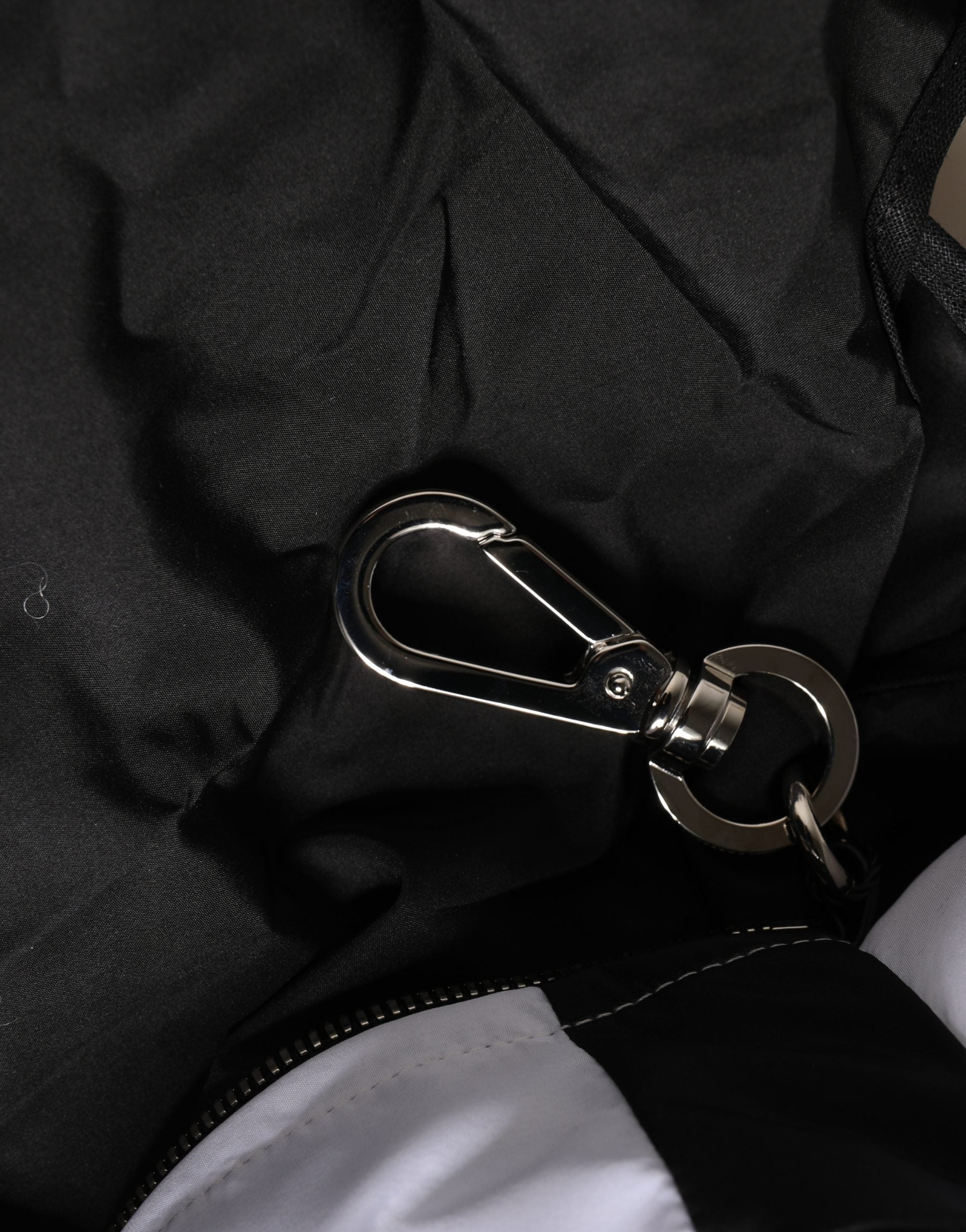 Men Black Polyester Panda Stuffed Ecobag Bag - ventzia