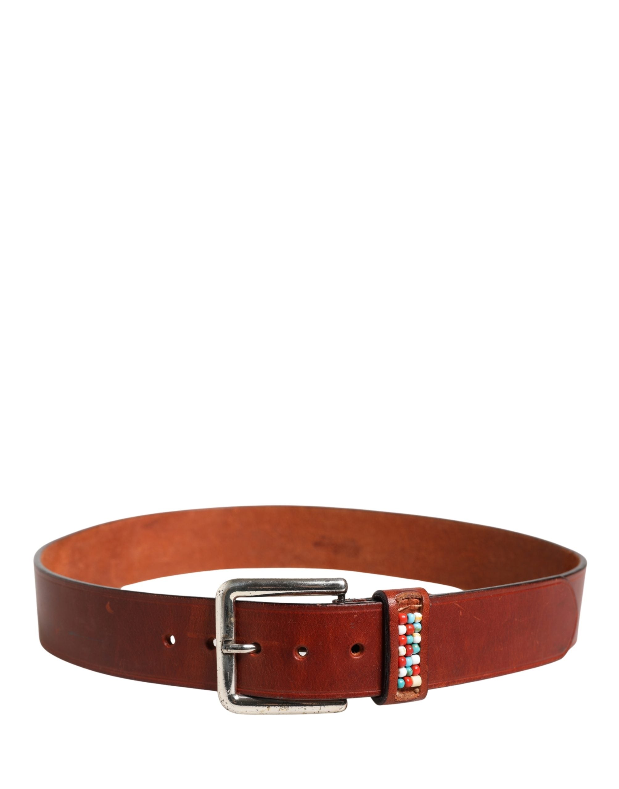 Bordeaux Wide Leather Waist Gold Silver Buckle Belt - ventzia