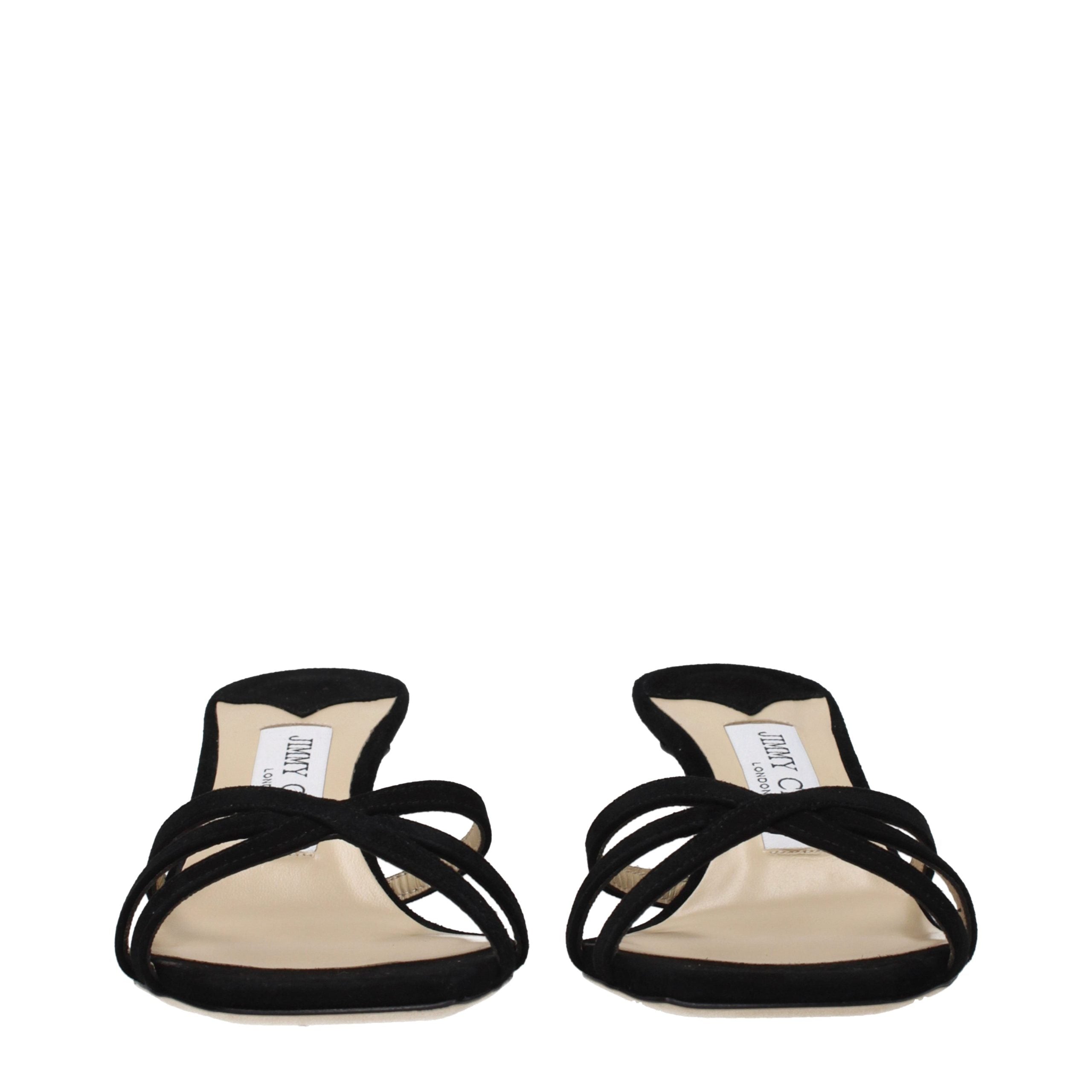 Black Leather Stiletto Heel Sandals