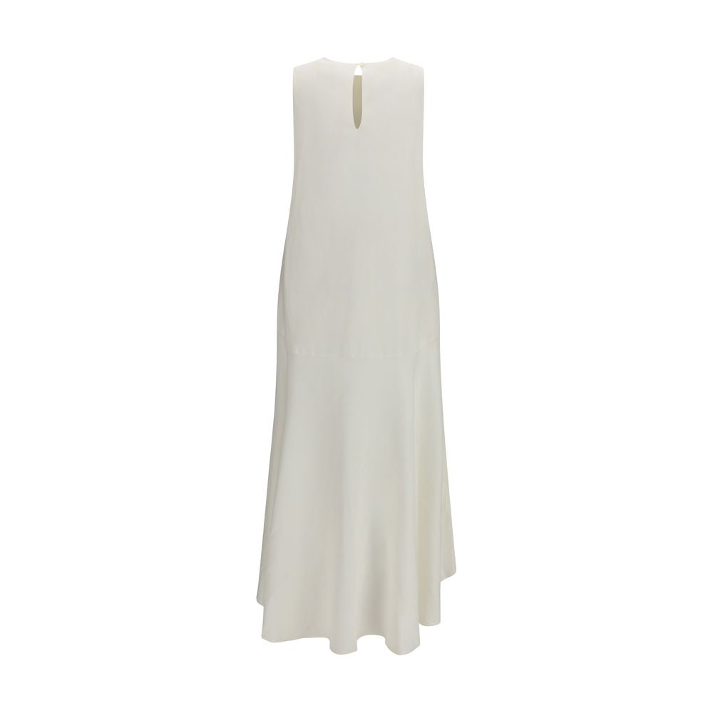 White Linen Casual Dress - ventzia