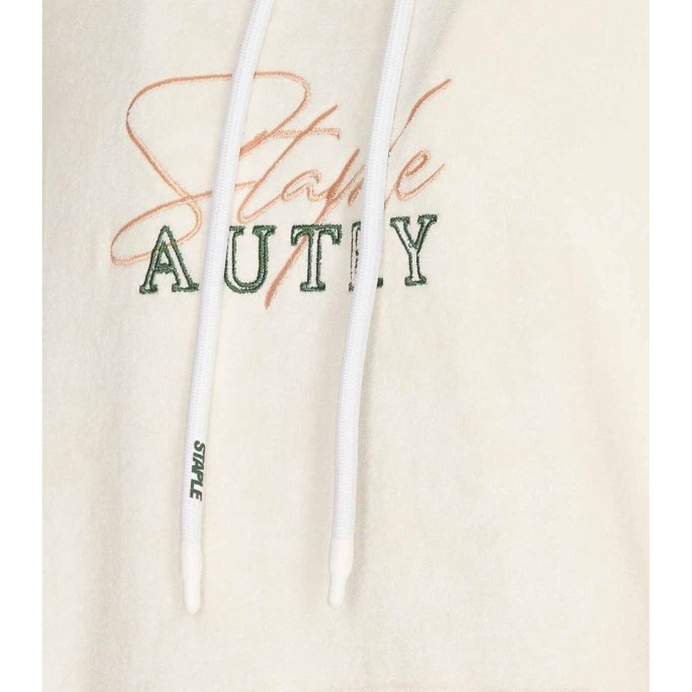 White Cotton Hoodie - ventzia