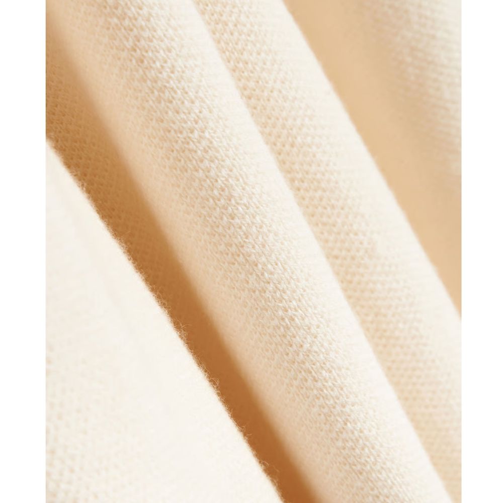 Beige Cotton Polo Shirt - ventzia