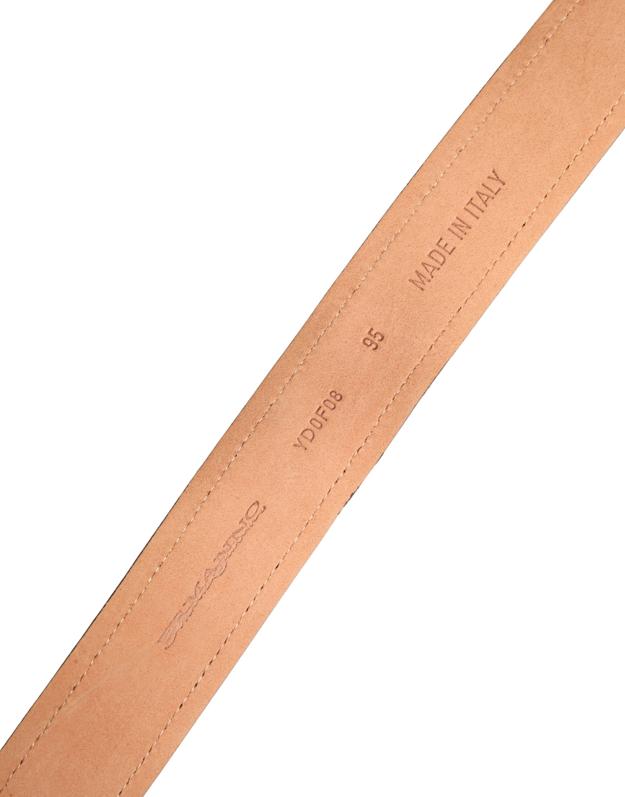 Black Wool Cotton Logo Metal Buckle Belt - ventzia