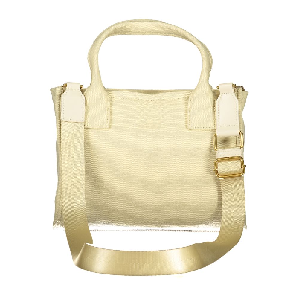 Beige Cotton Women Handbag - ventzia
