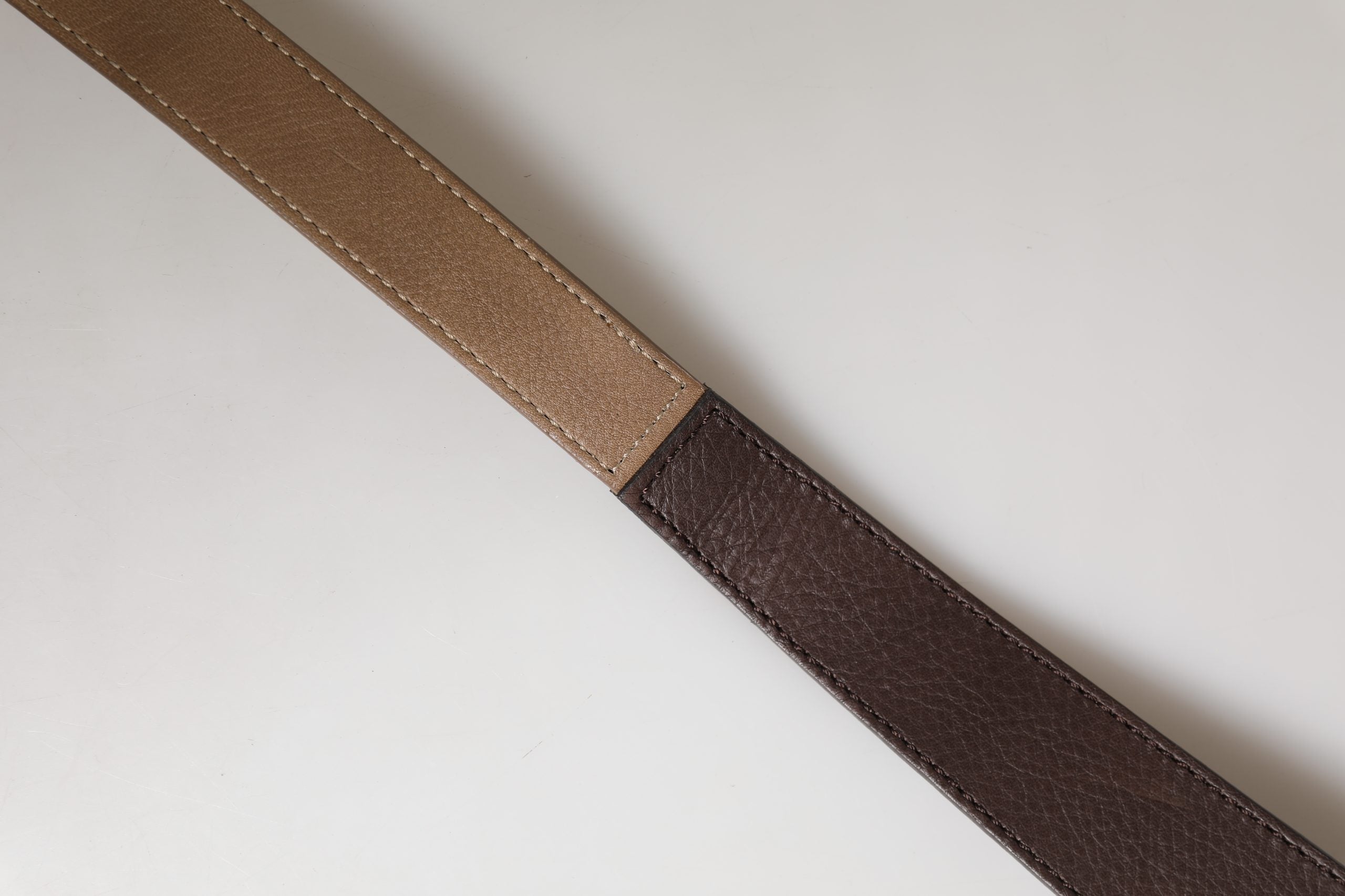 Brown Genuine Leather Logo Wide Waist Women Belt - ventzia