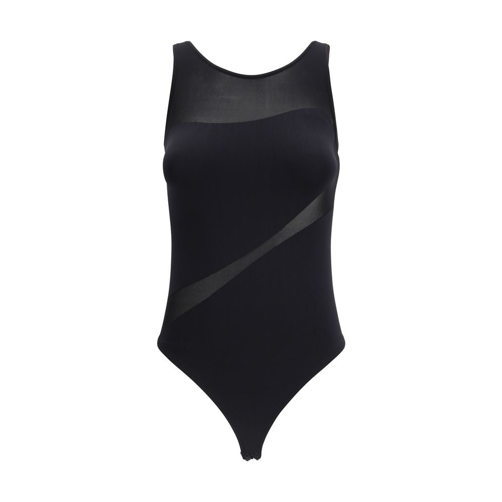 Black Polyamide Bodysuit - ventzia
