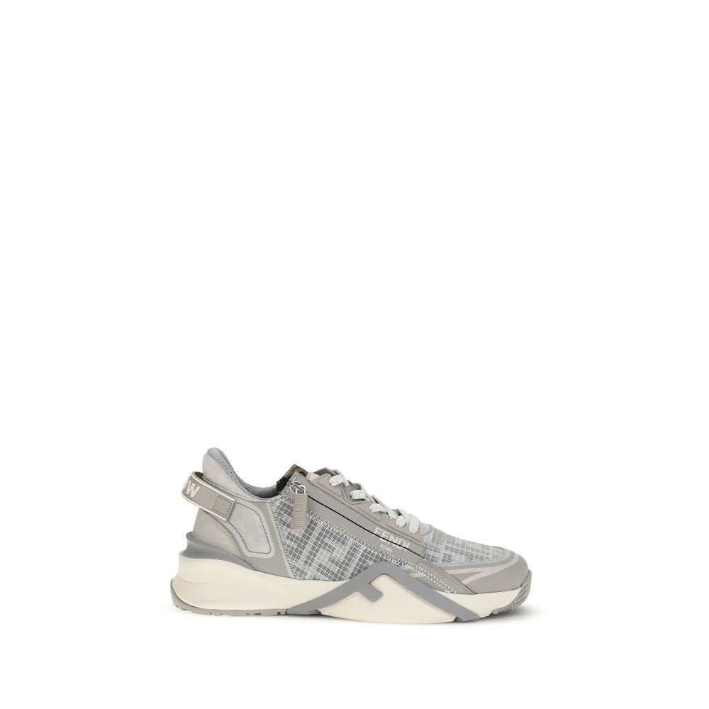 Gray Calf Leather Bos Taurus Athletic Sneakers - ventzia