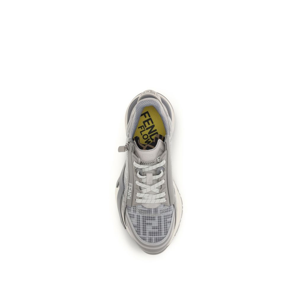 Gray Calf Leather Bos Taurus Athletic Sneakers - ventzia
