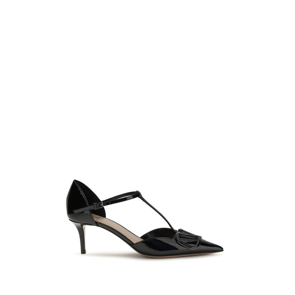 Black Calf Leather Bos Taurus High Heel Pumps - ventzia