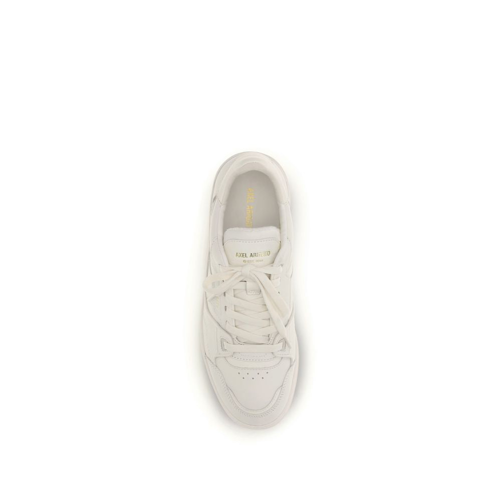 Gray Calf Leather Bos Taurus Low Top Sneakers