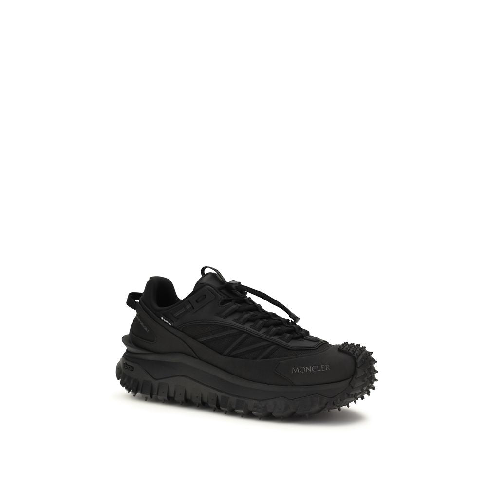 Black Polyamide Athletic Sneakers - ventzia