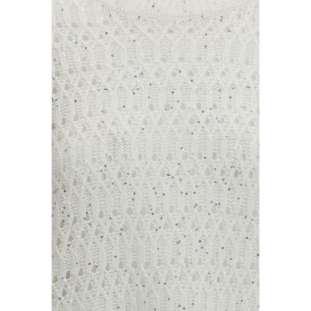 White Silk Sweatshirt - ventzia