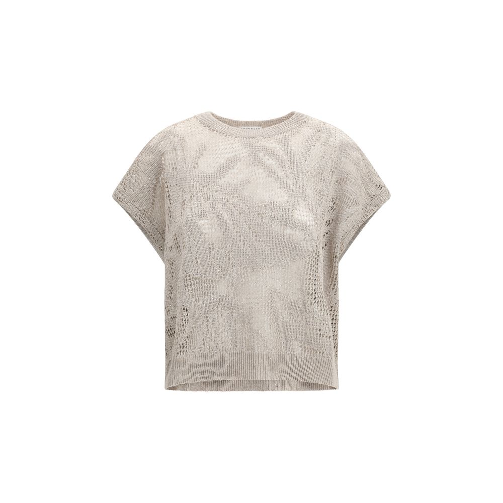 Beige Linen T-Shirt - ventzia