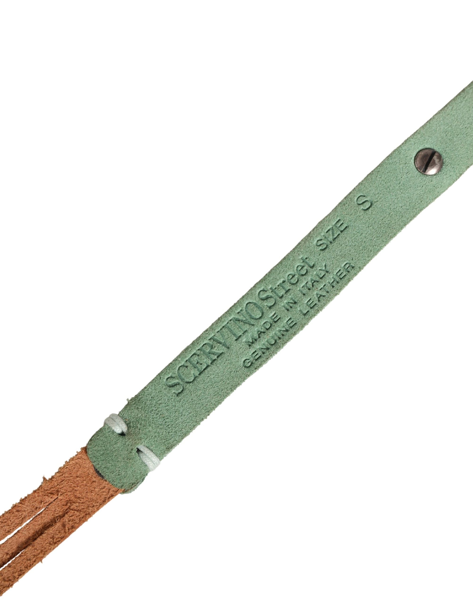 Brown Leather Silver Tone Buckle Waist Belt - ventzia