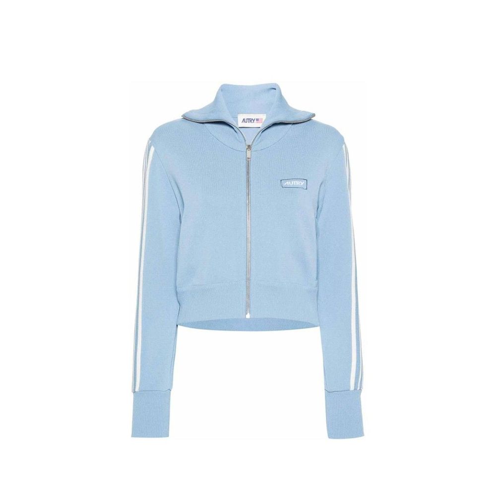 Blue Nylon Cardigan - ventzia