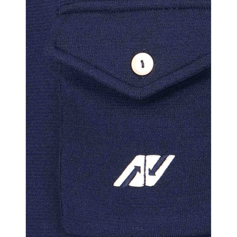 Blue Nylon Cardigan - ventzia