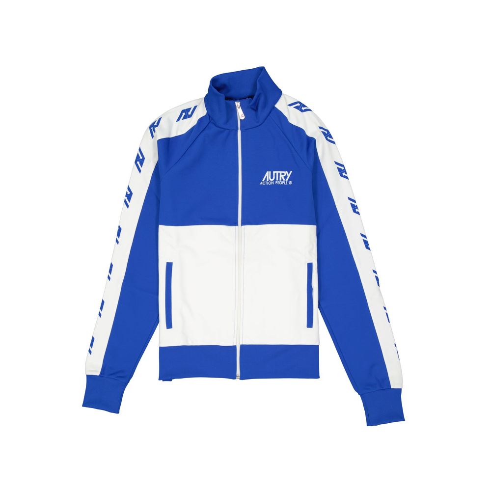 Blue Cotton Sweatshirt - ventzia