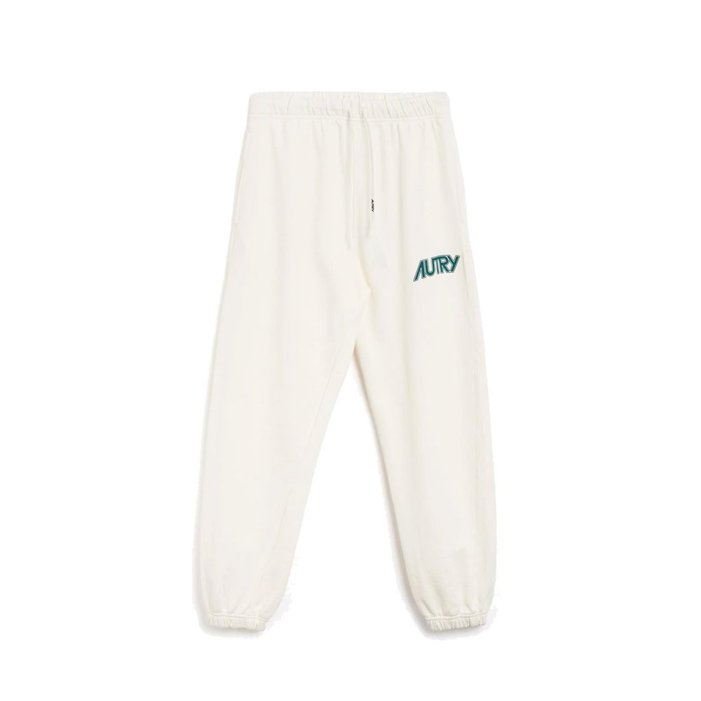 White Cotton Joggers (Workout Pants) - ventzia