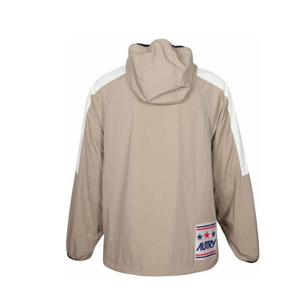Beige Nylon Shell Jacket - ventzia