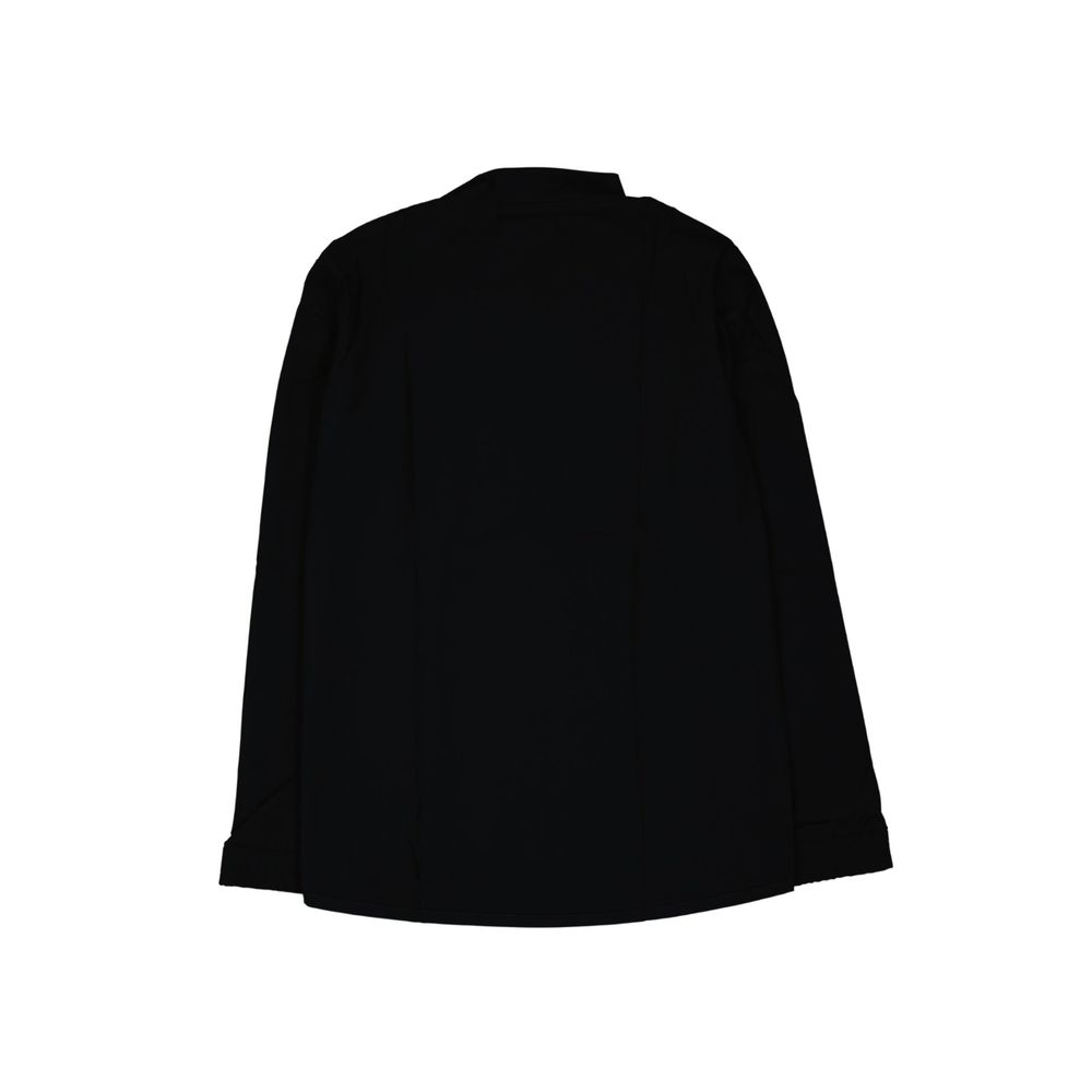 Black Elastane Shell Jacket - ventzia