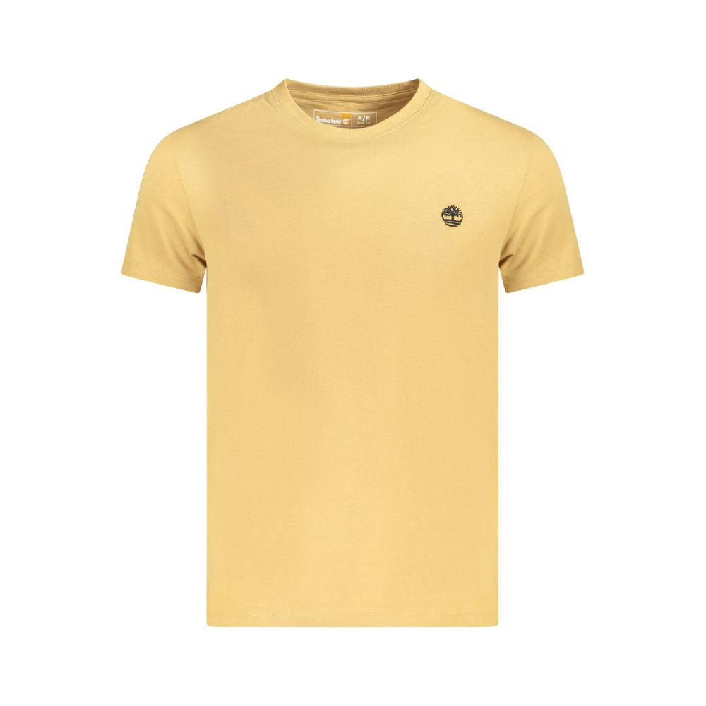 Beige Cotton Men T-Shirt - ventzia